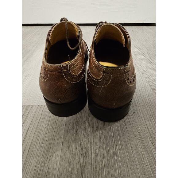 VERO CUOIO Men’s Brown Leather Oxfords Dress Lace Up Shoes Mens 40 ITALY main image 5